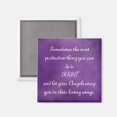 Aimant Laissez Vos Anges Vous Envelopper... Devis de conf (Recto/Verso)