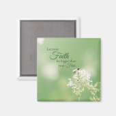 Aimant "Laissez votre foi..." Citation de Christian Flora (Recto/Verso)