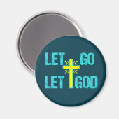 Aimant Laissons Dieu Citation inspirée de la Croix chréti (Recto/Verso)