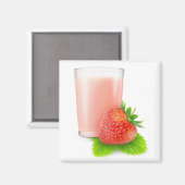 Aimant Lait de fraise (Recto/Verso)