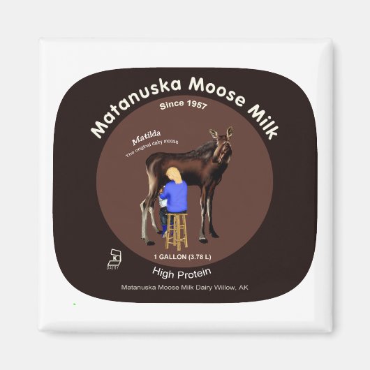 Aimant Lait d'orignal Matanuska (Devant)
