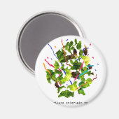 Aimant laitue vous divertir - léger (Recto/Verso)