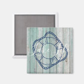 Aimant Lake Life & Preserver Bois Bleu (Recto/Verso)