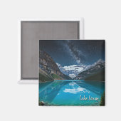 Aimant Lake Louise à la nuit du parc national Banff (Recto/Verso)