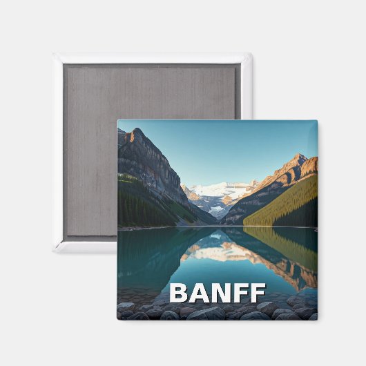 Aimant Lake Louise à Parc national Banff Canada (Recto/Verso)