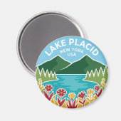 Aimant Lake Placid États-Unis (Recto/Verso)