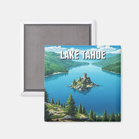 Aimant Lake Tahoe Emerald Bay California Travel (Recto/Verso)