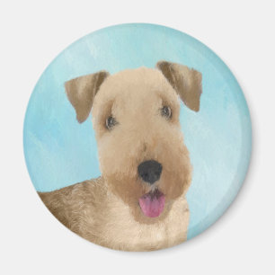 Aimant Lakeland Terrier Peinture - Cute Original Chien Ar