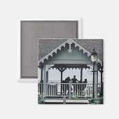 Aimant Lakeside Chautauqua Yoga Silhouette Imprimer (Recto/Verso)