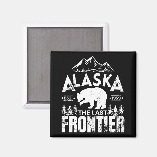 Aimant L'Alaska La Dernière Frontière (Recto/Verso)