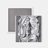 Aimant L'alchimiste Geber (Recto/Verso)