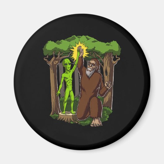 Aimant L'Alien de l'espace Bigfoot Mystery Théorie du com (Devant)