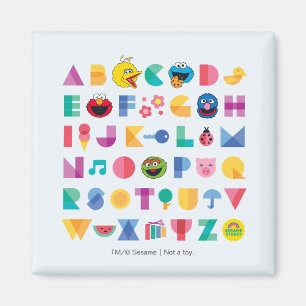 Aimant L'alphabet de Sesame Street