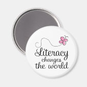 Aimant L'alphabétisation des papillons change le cadeau m (Recto/Verso)