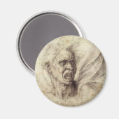 Aimant L'âme damnée de Michel-Ange, chef d'un homme (Recto/Verso)