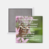 Aimant Lamentations 3:22-23 (Recto/Verso)