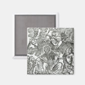 Aimant L'Amérique en flammes (Recto/Verso)