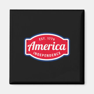 Aimant L'Amérique est indépendante en 1776 le 4 juillet