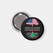 Aimant L'Amérique grandit avec des racines libanaises Lib (Recto/Verso)