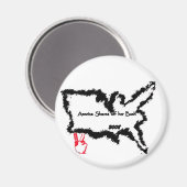 Aimant L'Amérique se débarrasse de son Bush (Recto/Verso)