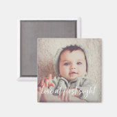 Aimant L'amour à la première vue bébé photo (Recto/Verso)