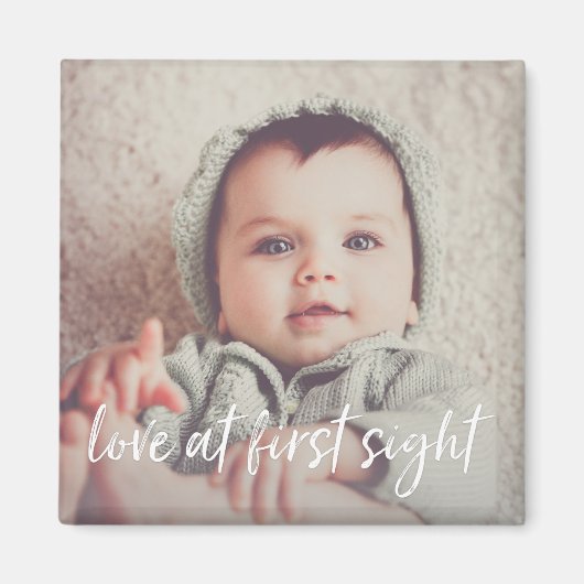 Aimant L'amour à la première vue bébé photo (Devant)