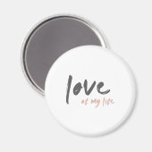 Aimant L'amour de ma vie | Moderne Minimal pour toujours  (Recto/Verso)