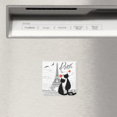 Aimant L'amour des chats à Paris (In Situ (Lave-vaisselle))