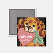 Aimant L'amour des chiots (Recto/Verso)