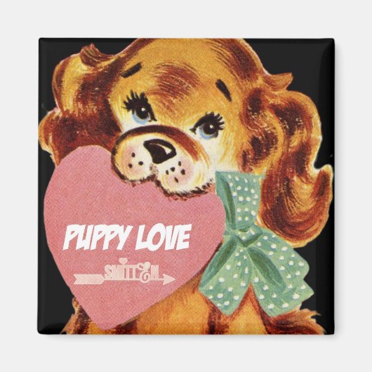 Aimant L'amour des chiots (Devant)