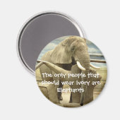 Aimant L'amour des éléphants (Recto/Verso)