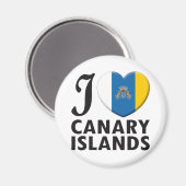 Aimant L'amour des îles Canaries (Recto/Verso)