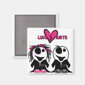 Aimant L'AMOUR DES ZOMBIES Fait Mal (Recto/Verso)