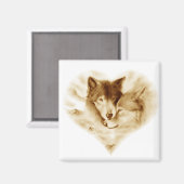 Aimant L'amour du loup (Recto/Verso)