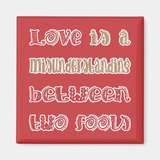 Aimant L'amour entre deux fous (Devant)