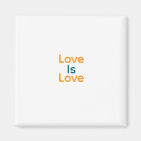L'amour est amour orange bleu coloré fierté LGBTQ 