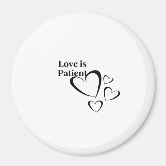 Aimant L'Amour est Patient Calme Esthétique (Devant)