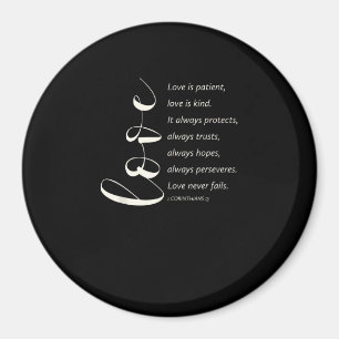 Aimant L'amour est patient, l'amour est gentil, Corinthie
