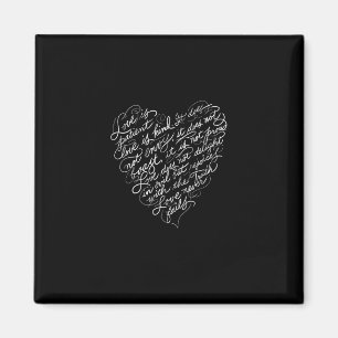 Aimant L'amour est patient, l'amour est gentil, inspirati