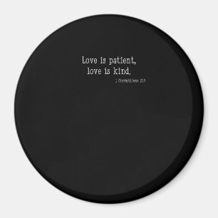 Aimant L'amour est patient, l'amour est gentil, modèle de