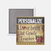 Aimant L'amour est un enseignant de 1ère année (Recto/Verso)