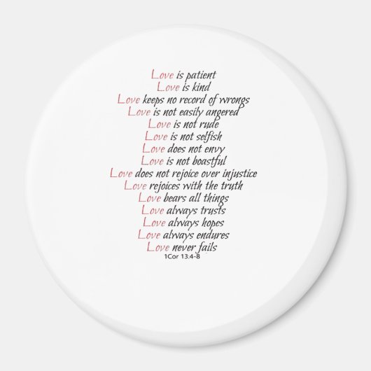 Aimant L'amour est un style élégant et patient (Devant)