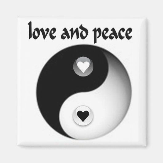 Aimant L'amour et la paix (Devant)