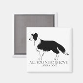 Aimant L'Amour Et Un Chien (Recto/Verso)
