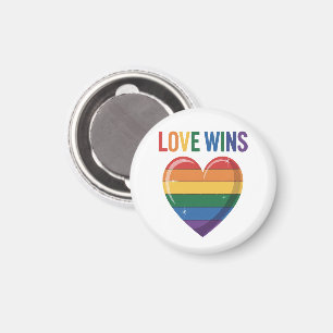 Aimant L'amour gagne LGBT Fierté Gay Égalité