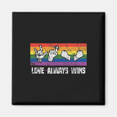 Aimant L'amour gagne toujours ASL Sensibilisation des Sou (Devant)