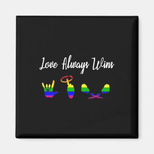 Aimant L'amour gagne toujours le Gay pride de sensibilisa