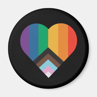 Aimant L'amour LGBT+pride. Bouton indicateur arc-en-ciel
