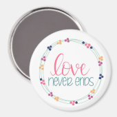 Aimant L'amour n'a jamais cessé l'aimant (Recto/Verso)