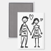 Aimant L'amour ne connaît pas de limites (Recto/Verso)
